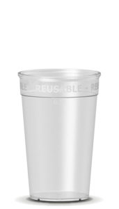 nachhaltiger Kaffeebecher transparent 0,3l