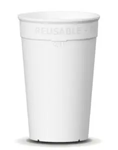nachhaltige mehrwegbecher weiß 0,3l