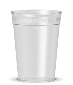 nachhaltiger Kaffeebecher transparent 0,25l