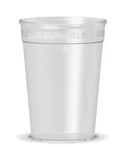 nachhaltiger Kaffeebecher klar 0,25l