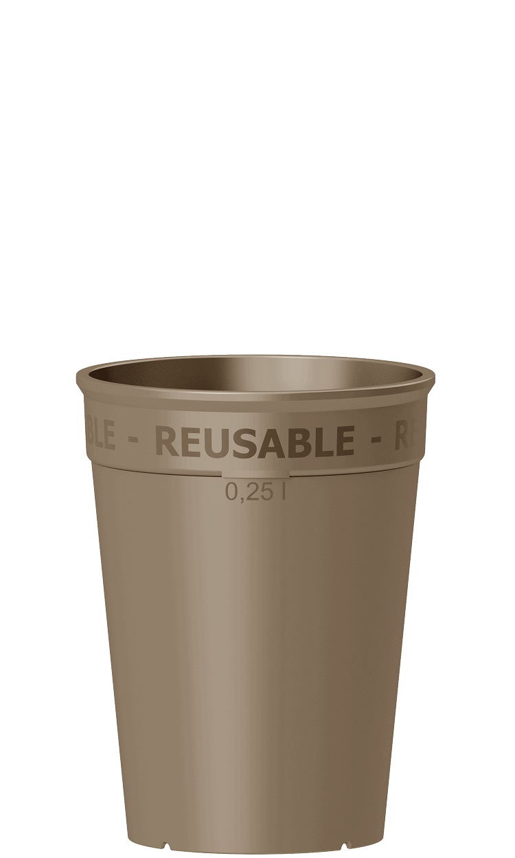 nachhaltiger Kaffeebecher mokka 0,25l
